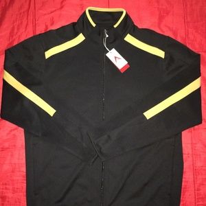 SOLD -Antigua Jacket Large Black /Gold Performance